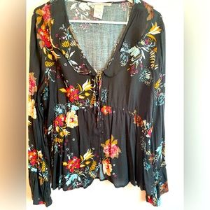Brand New Black XL American Rag Blouse